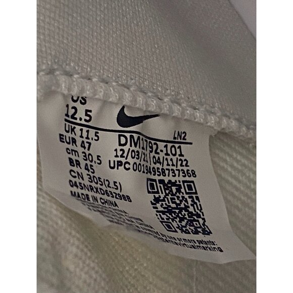 Nike Football Cleats Alpha Menace Elite 3 White Orchid DM1792-101 Men’s Sz 12.5 - Picture 12 of 12